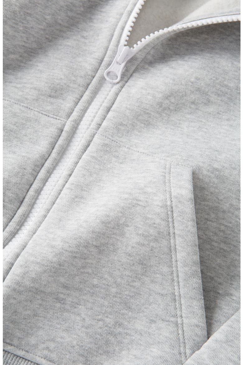 Kids' Zip Hoodie, Alternate, color, GREY SOFT HEATHER