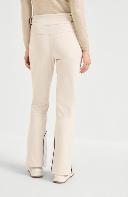 Brunello Cucinelli Belt-loops Trousers In Neutral