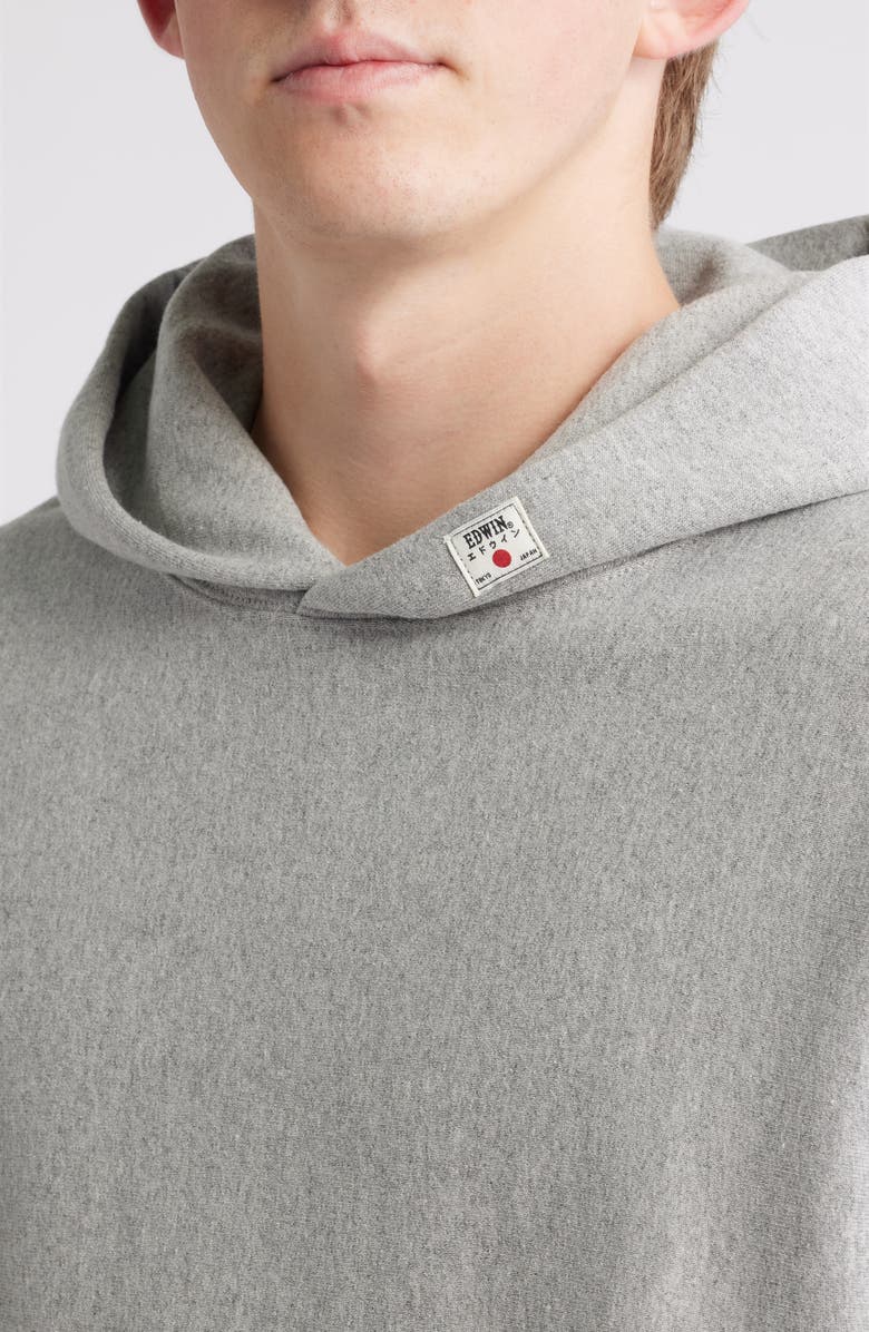 EDWIN Relaxed Fit Hoodie, Alternate, color, Heather Grey
