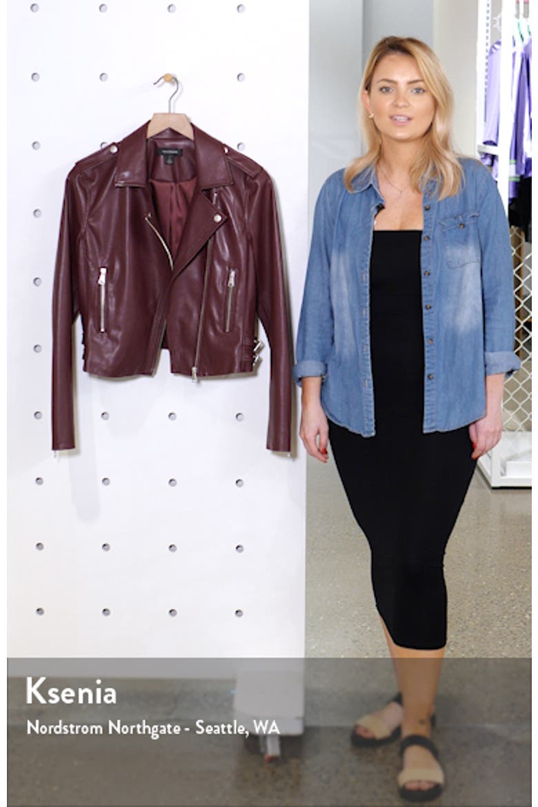 Faux Leather Moto Jacket video