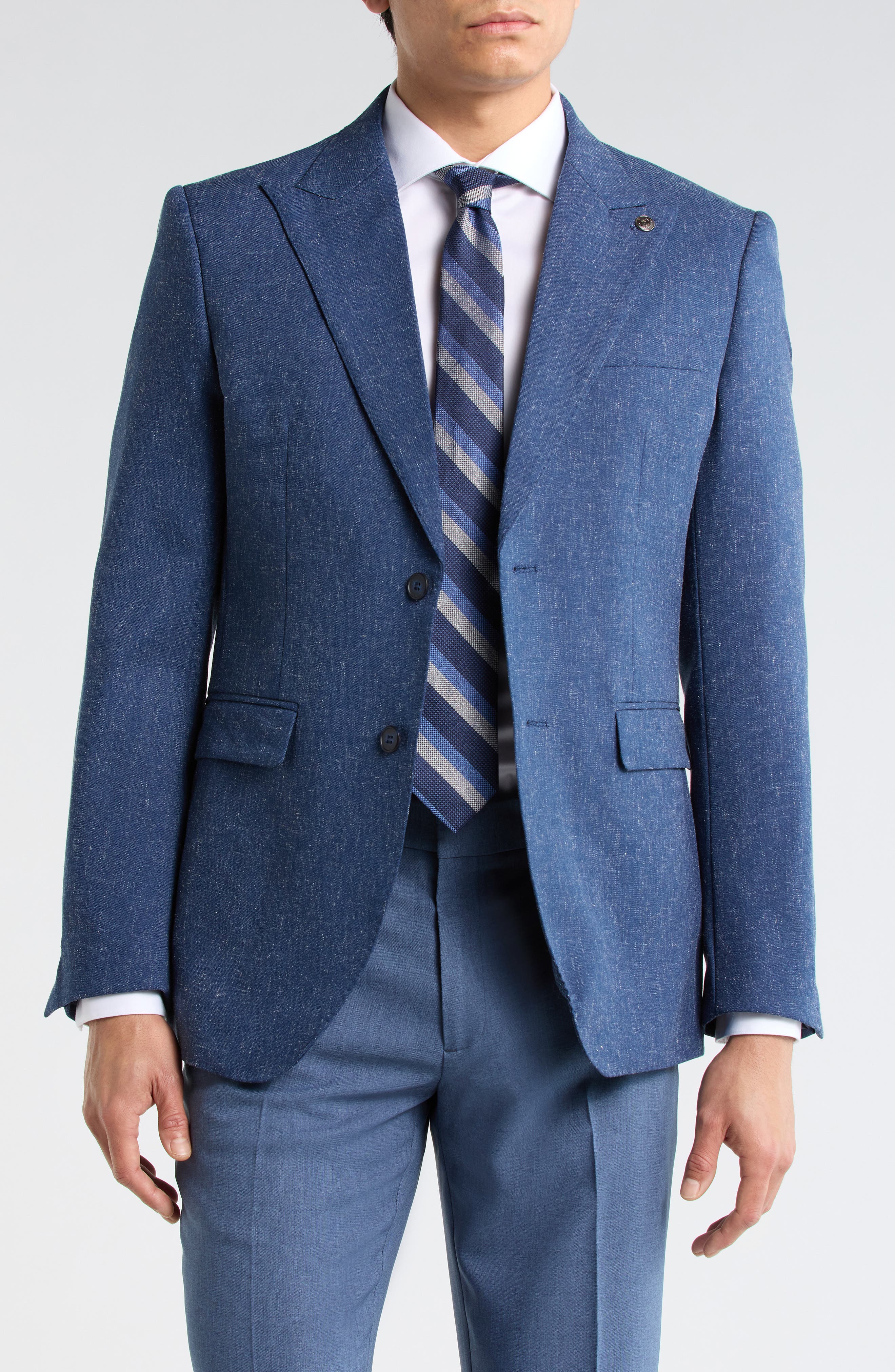 T.R. PREMIUM Slim Fit Cotton Blend Sport Coat