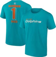 FANATICS Men's Fanatics  Aqua Miami Dolphins Big & Tall Number One Dad T-Shirt