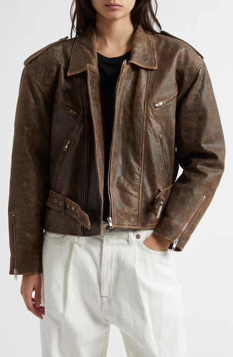 Women's R13 Leather & Faux Leather Jackets | Nordstrom Women's R13 Leather & Faux Leather Jackets | Nordstrom