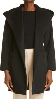 Max Mara Rialto Hooded Camel Hair Coat