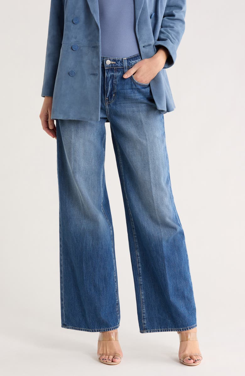 L'AGENCE Alicent High Waist Wide Leg Jeans, Main, color, Brentwood