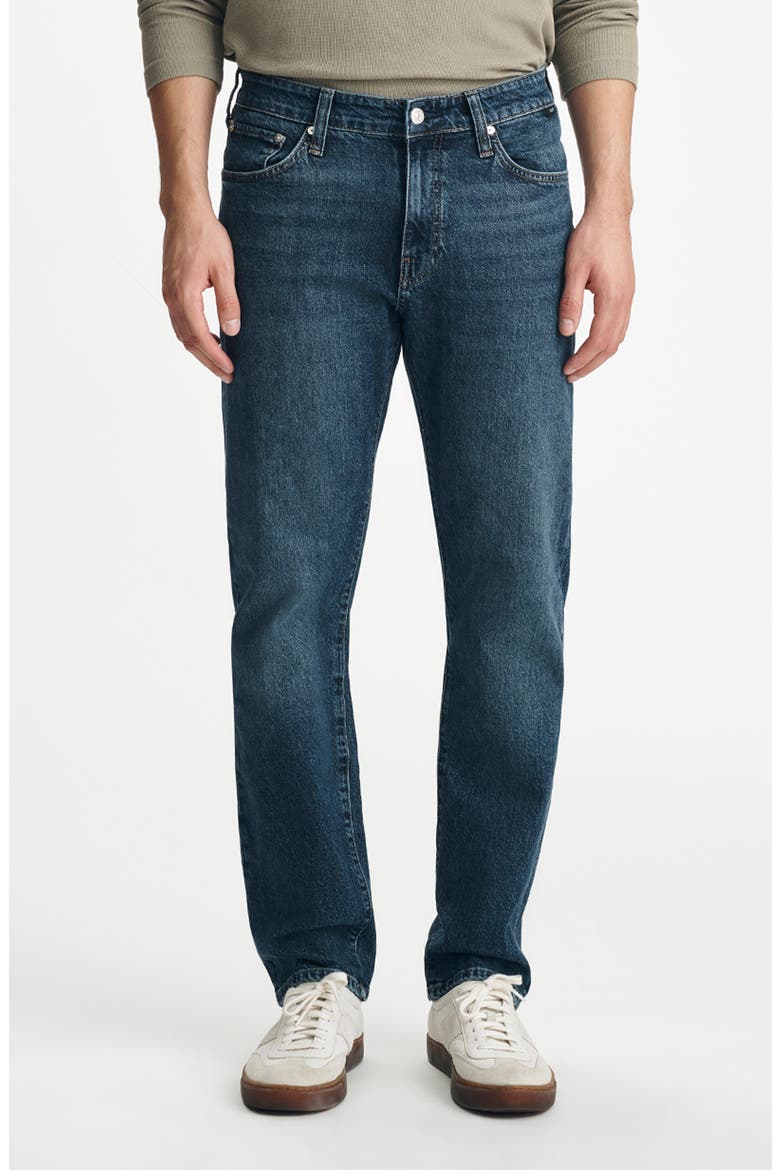 Zach Straight Leg Jeans, Main, color, DARK BRUSHED CLASSIC