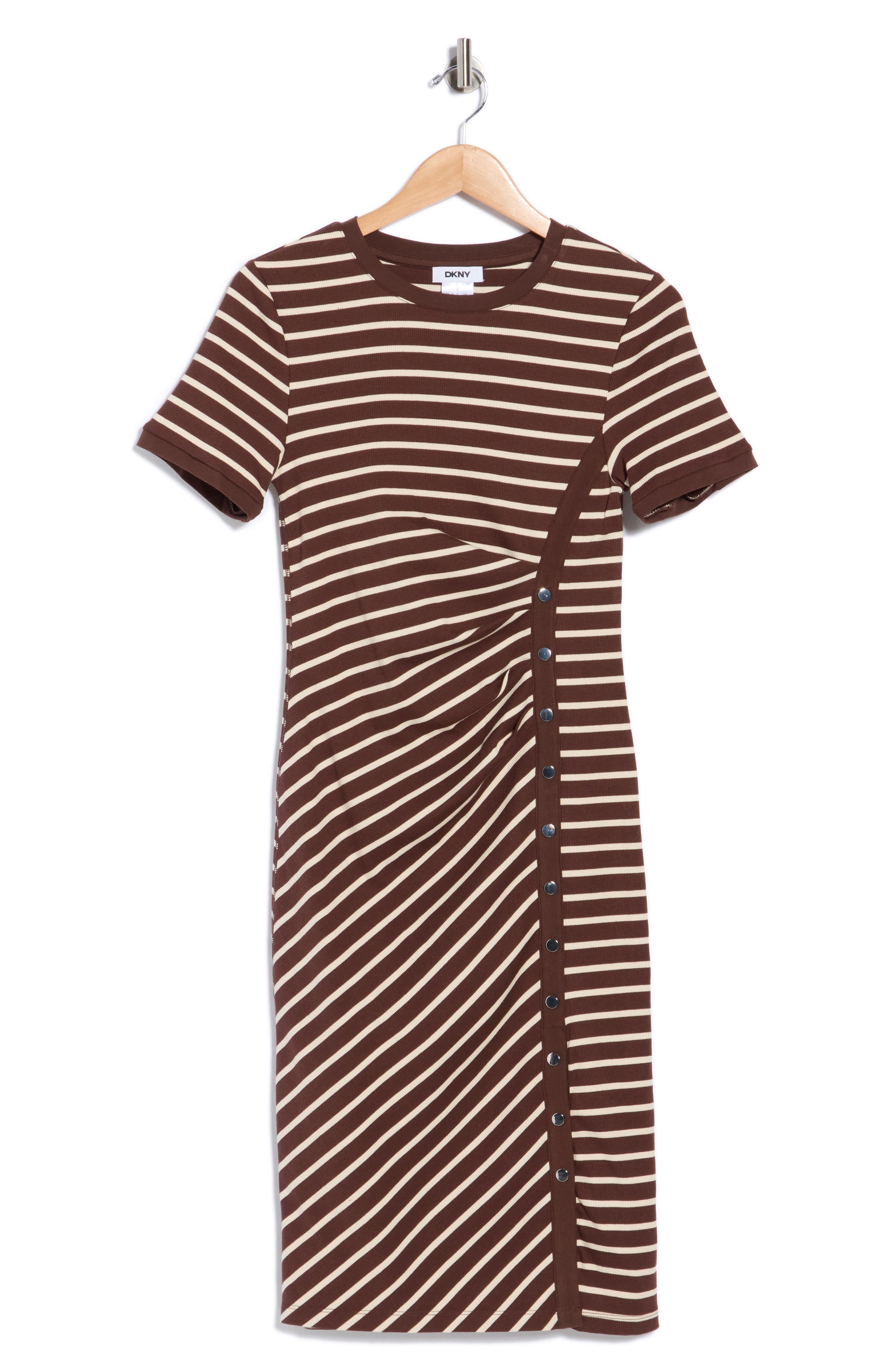 Stripe Knit Midi Dress