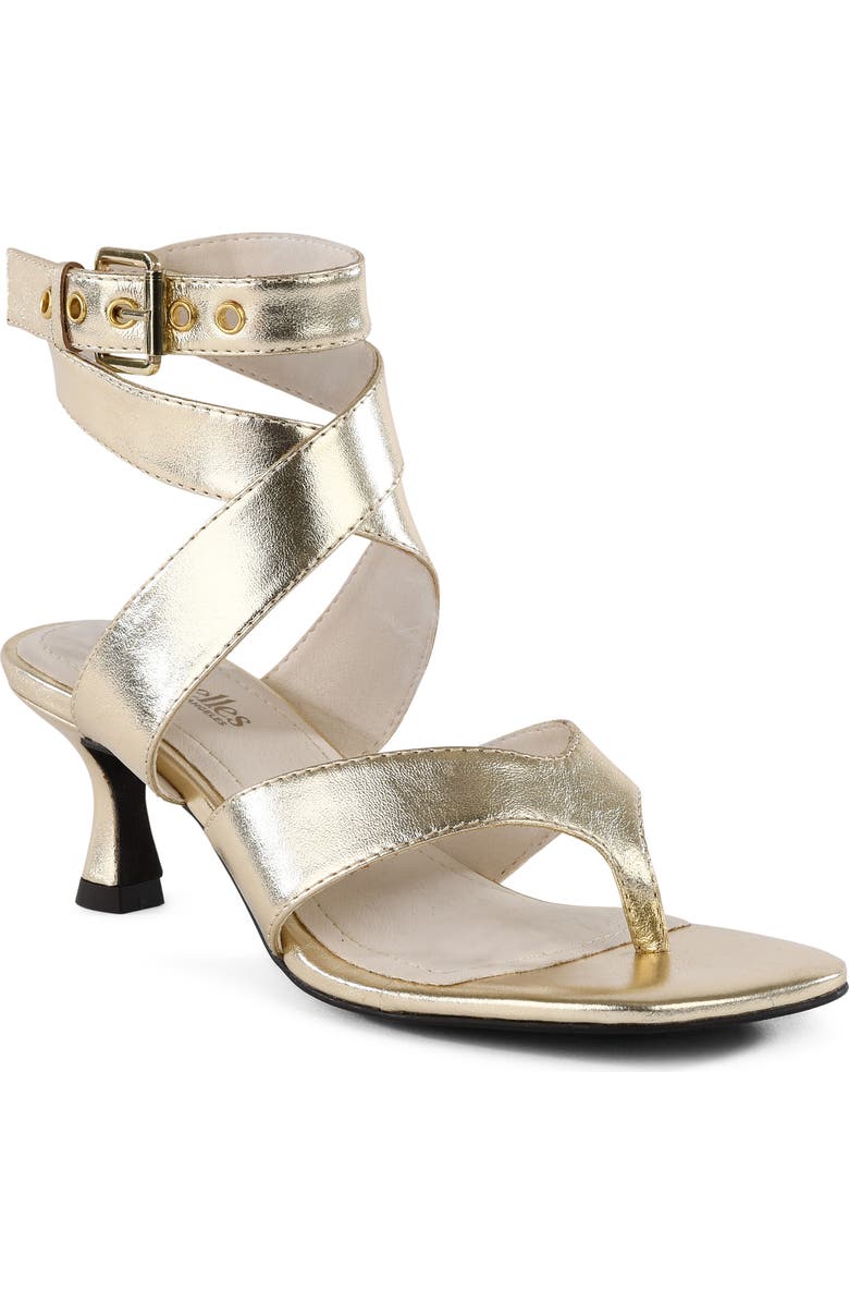 Seychelles Stroke of Luck Ankle Strap Sandal, Main, color, Gold