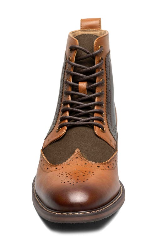 Stacy Adams Finnegan Wingtip Lace-up Boot In Multi