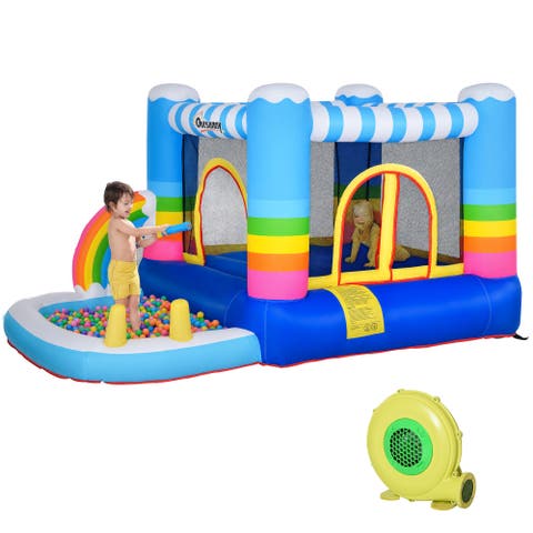 2-in-1 Inflatable Bounce House for Kids