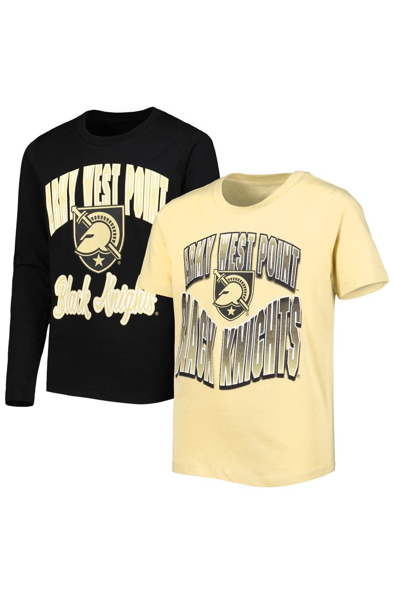 Youth Black/Gold Army Black Knights Game Day T-Shirt Combo Pack, Main, color, Black