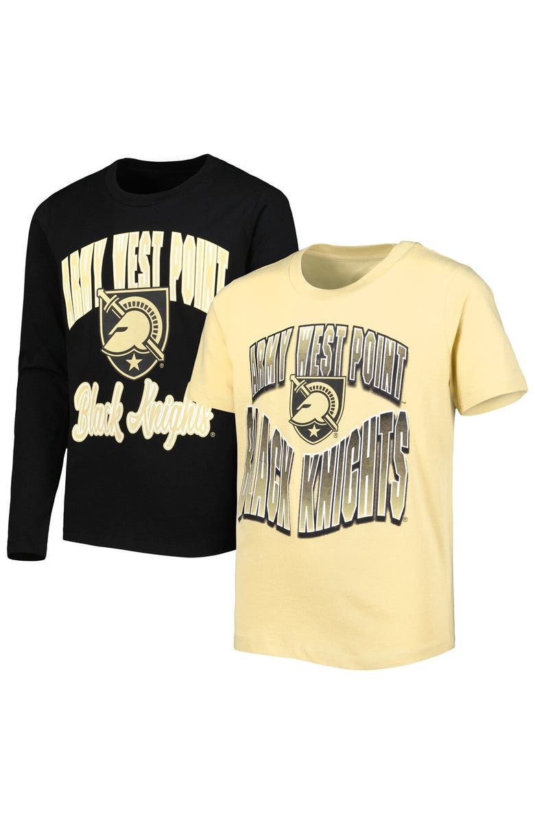 Outerstuff Youth Black/Gold Army Black Knights Game Day T-Shirt Combo Pack, Main, color, 