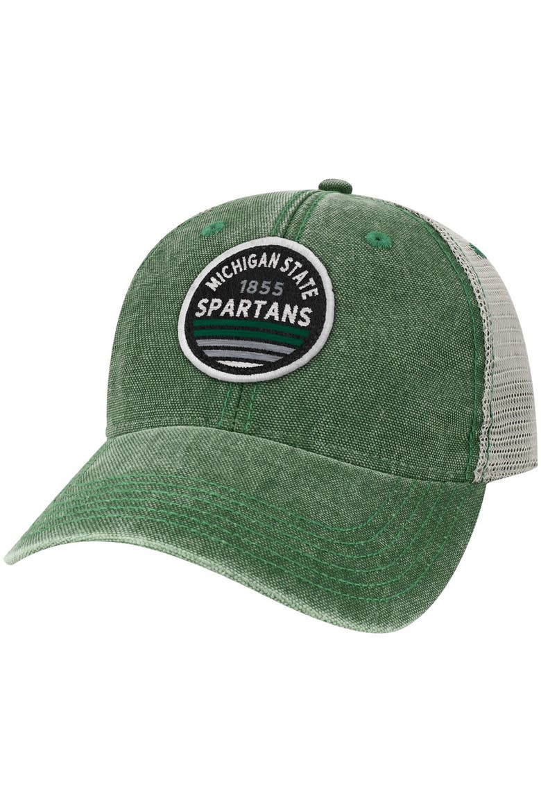 Men's Green Michigan State Spartans Sunset Dashboard Trucker Snapback Hat, Main, color, Green
