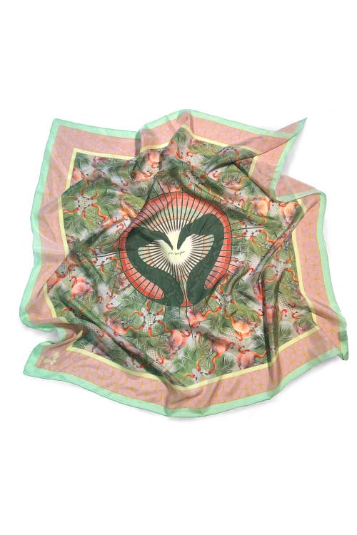 Henelle Large Silk Scarf In Palm Springs