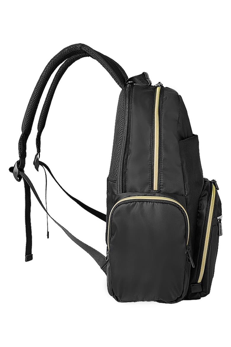 Madison Sophie 2-Piece Hardside Carry-On Luggage & Backpack Set, Alternate, color, BLACK