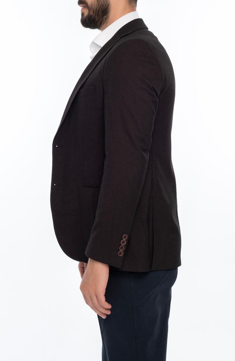 VELLAPAIS Solid Sport Coat, Alternate, color, Burgundy