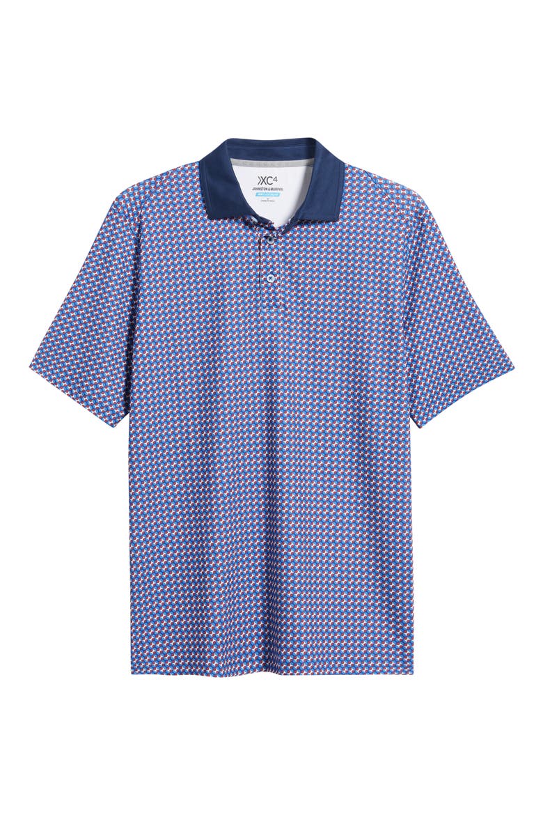 Vintage Slub Modal Blend Polo, Alternate, color, NAVY/ RED