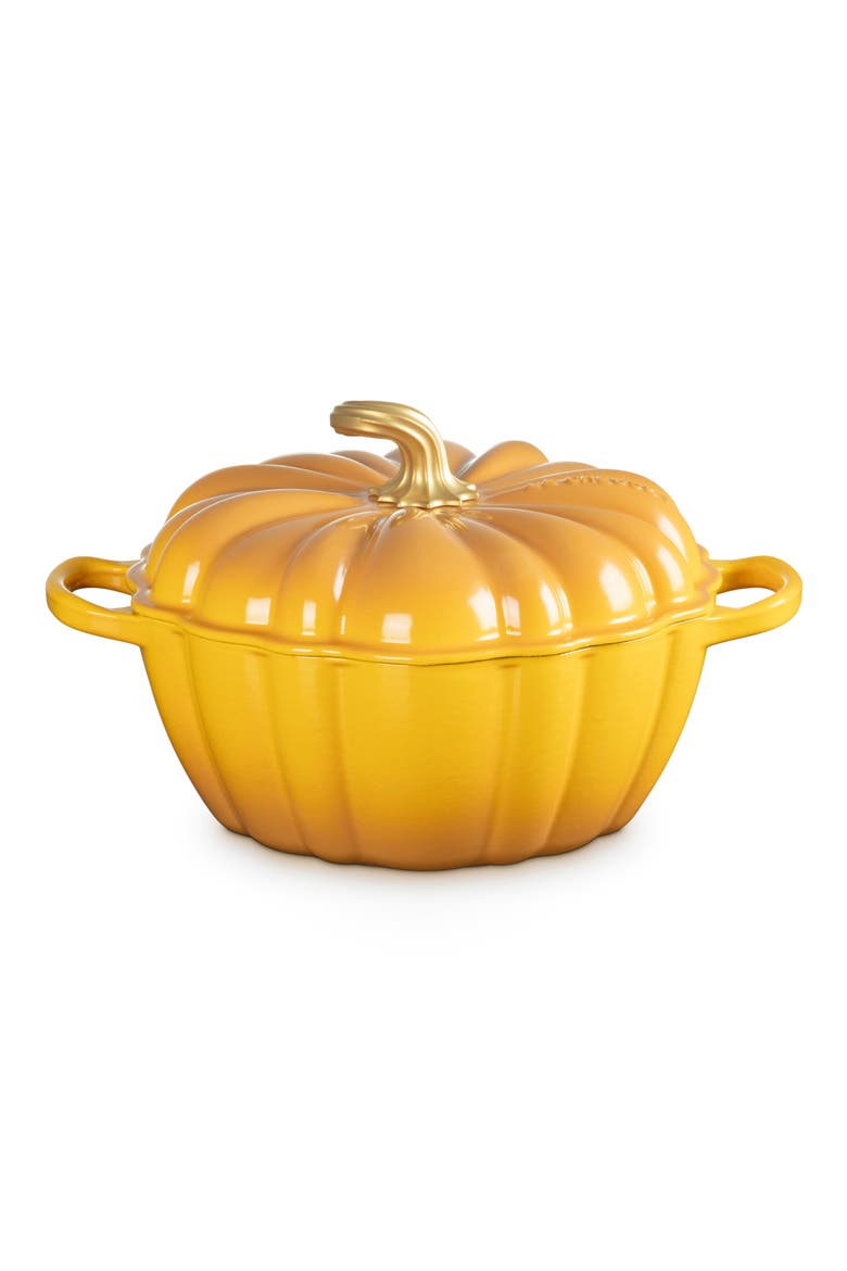 Pumpkin Enameled Cast Iron Cocotte, Main, color, NECTAR