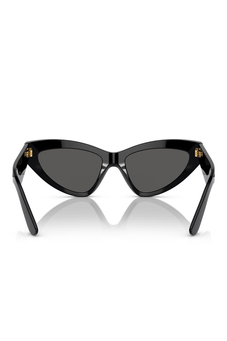 55mm Cat Eye Sunglasses, Alternate, color, BLACK
