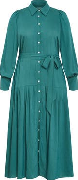 City Chic Romie Button-Up Shirtdress