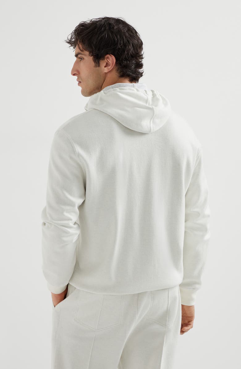 Brunello Cucinelli Double cloth sweatshirt, Alternate, color, Off-White