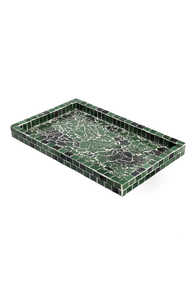 Decorative Accent Tray, Main, color, GREEN