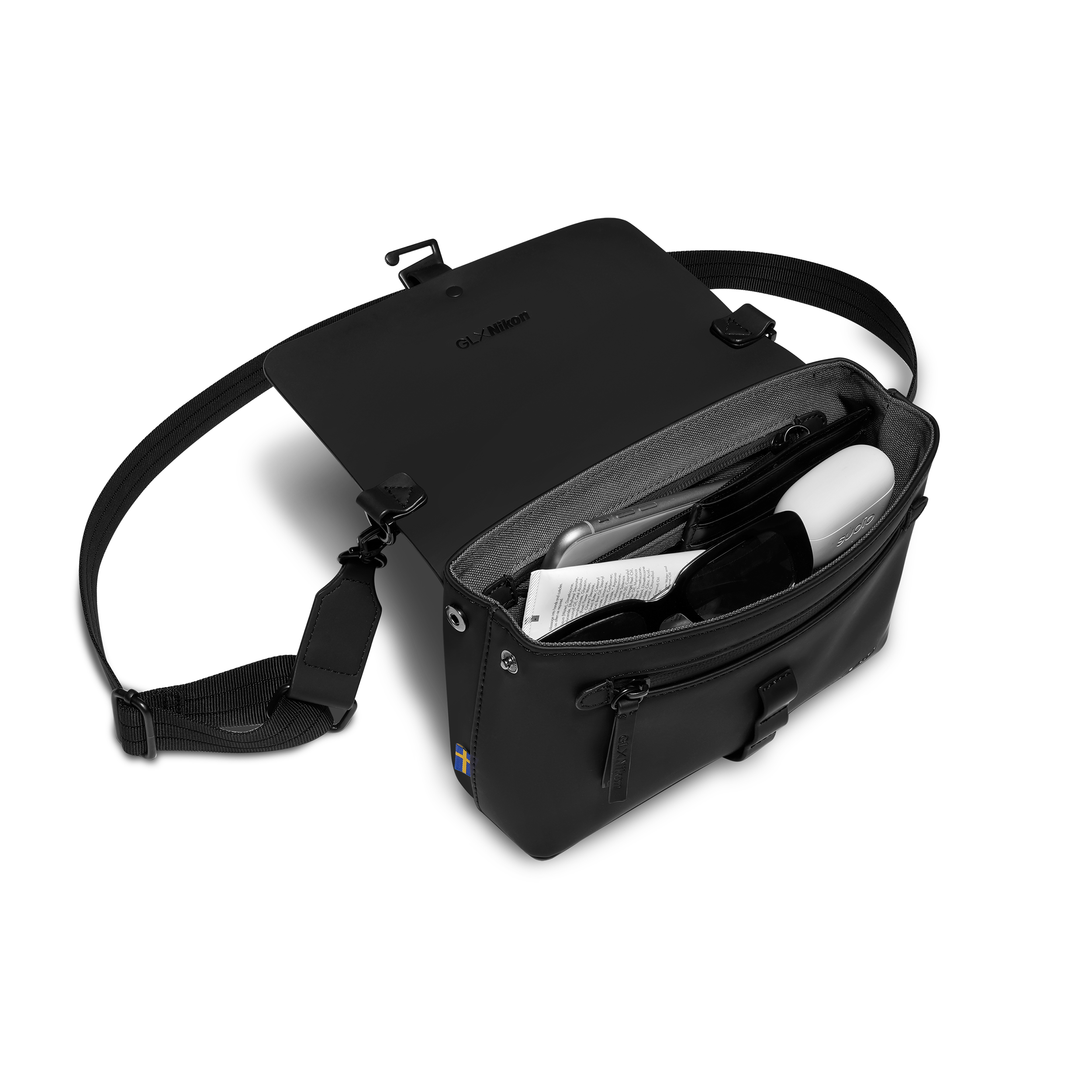 Gaston Luga GL X Nikon Crossbody, Alternate, color, Black
