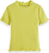 Scotch & Soda Kids' Cotton Mock Neck T-Shirt