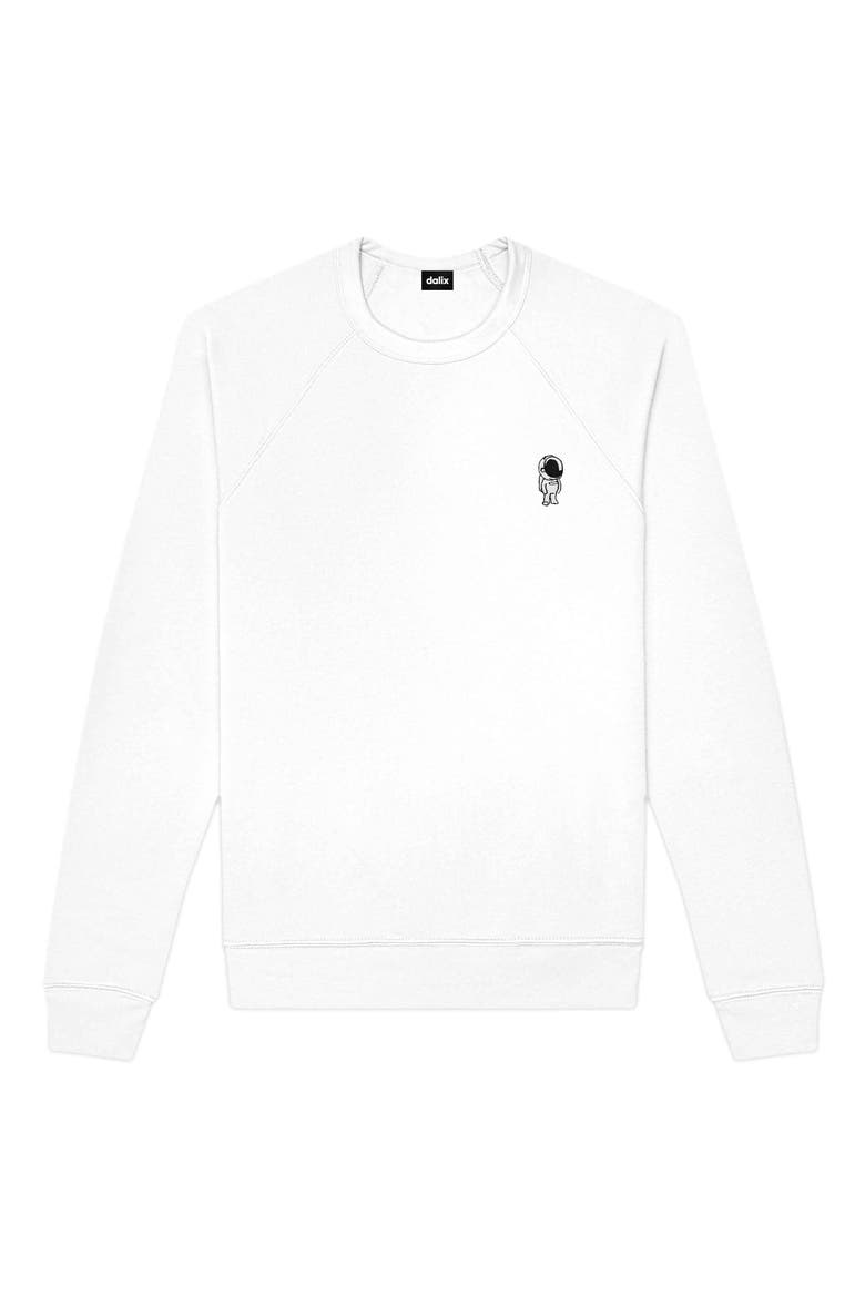 Astronaut Fleece Sweatshirt, Main, color, White