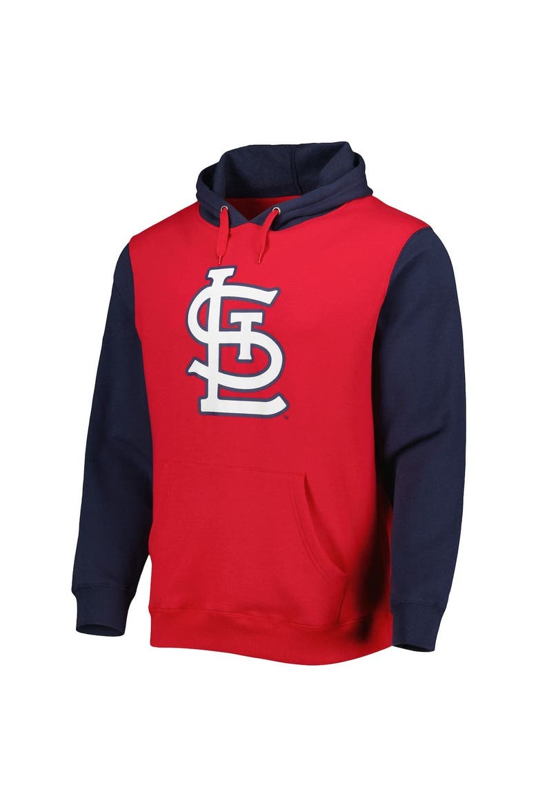 Men's Stitches Red/Navy St. Louis Cardinals Team Pullover Hoodie, Alternate, color, Red