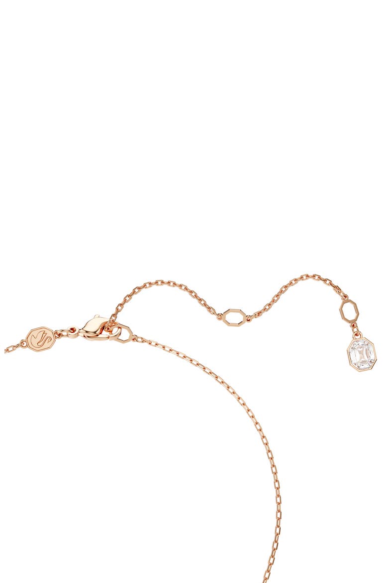 Dextera Dancing Crystal Pendant Necklace, Alternate, color, ROSE GOLD