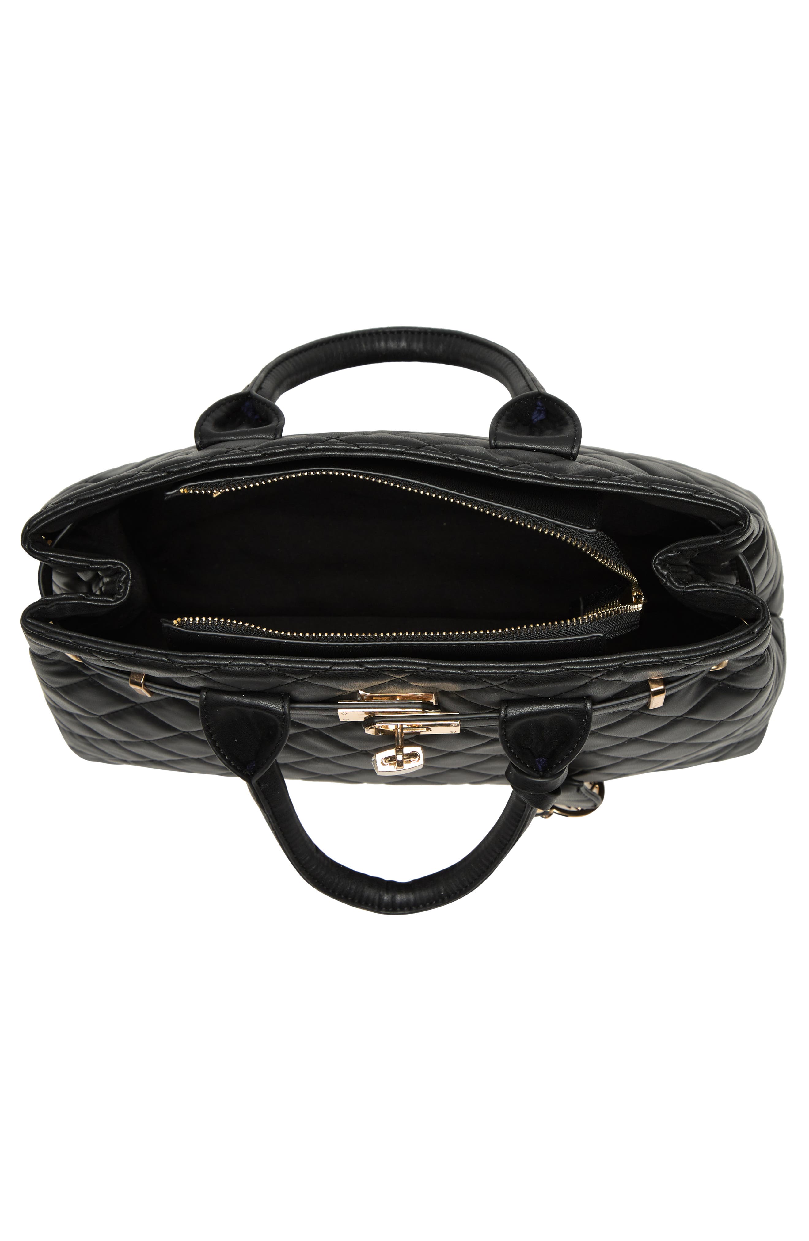 Badgley Mischka Collection Large Diamond Quilted Tote Bag, Alternate, color, 