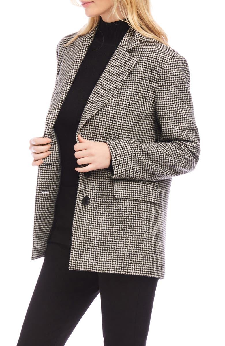 Karen Kane Houndstooth Blazer, Alternate, color,