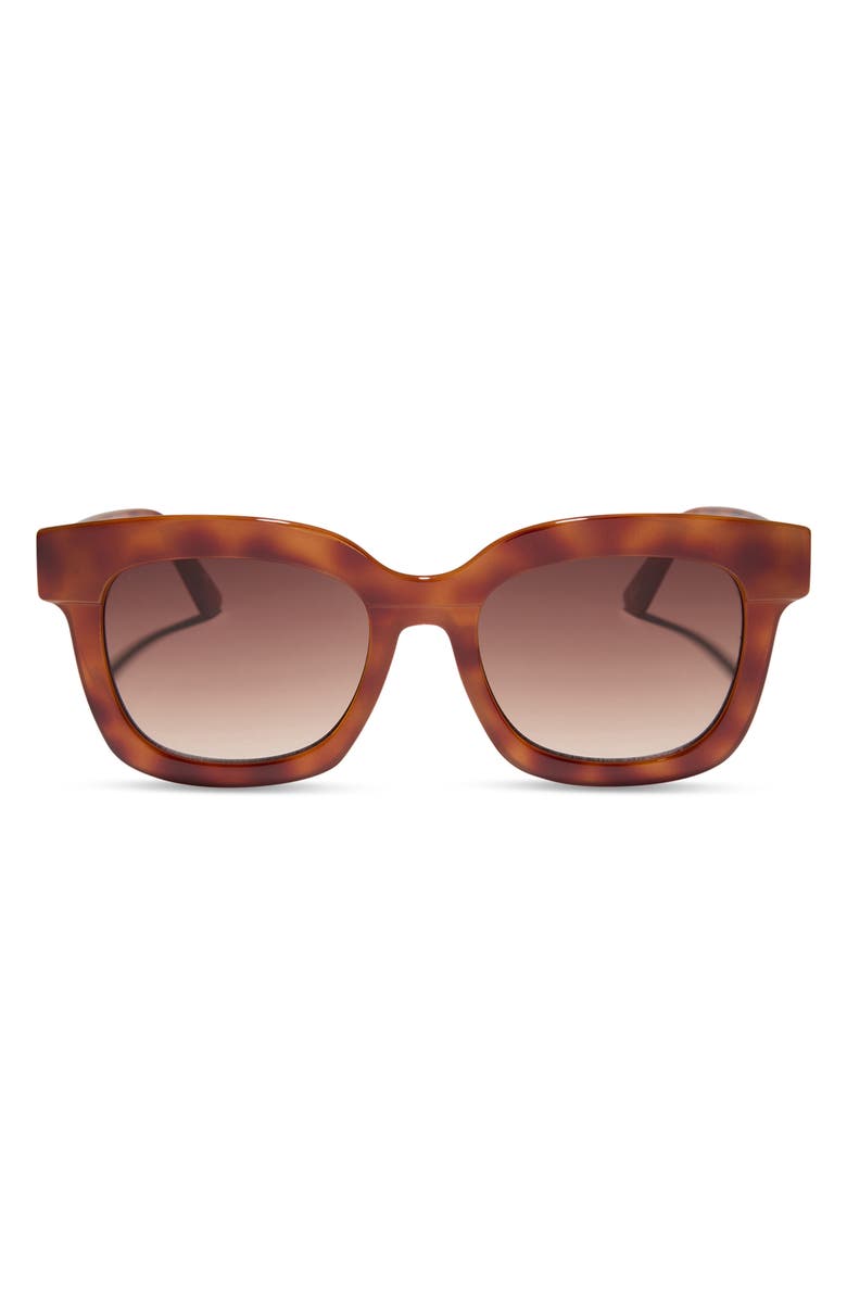 DIFF 56mm Makay Square Sunglasses, Main, color, Maple Tortoise