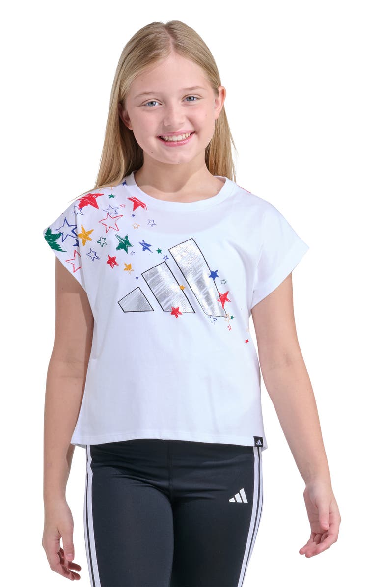 adidas Boxy Tee, Alternate, color, White