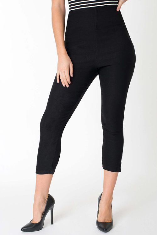 Unique Vintage Rachelle Capri Pants In Black