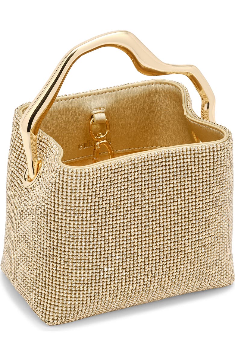 Cult Gaia Mini Solene Top Handle Bag, Alternate, color, Sand Dollar