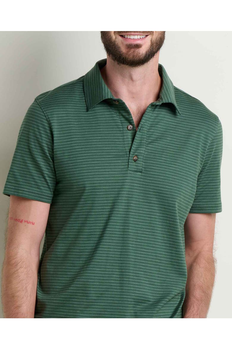 Tempo Short Sleeve Polo, Alternate, color, Cilantro Pattern