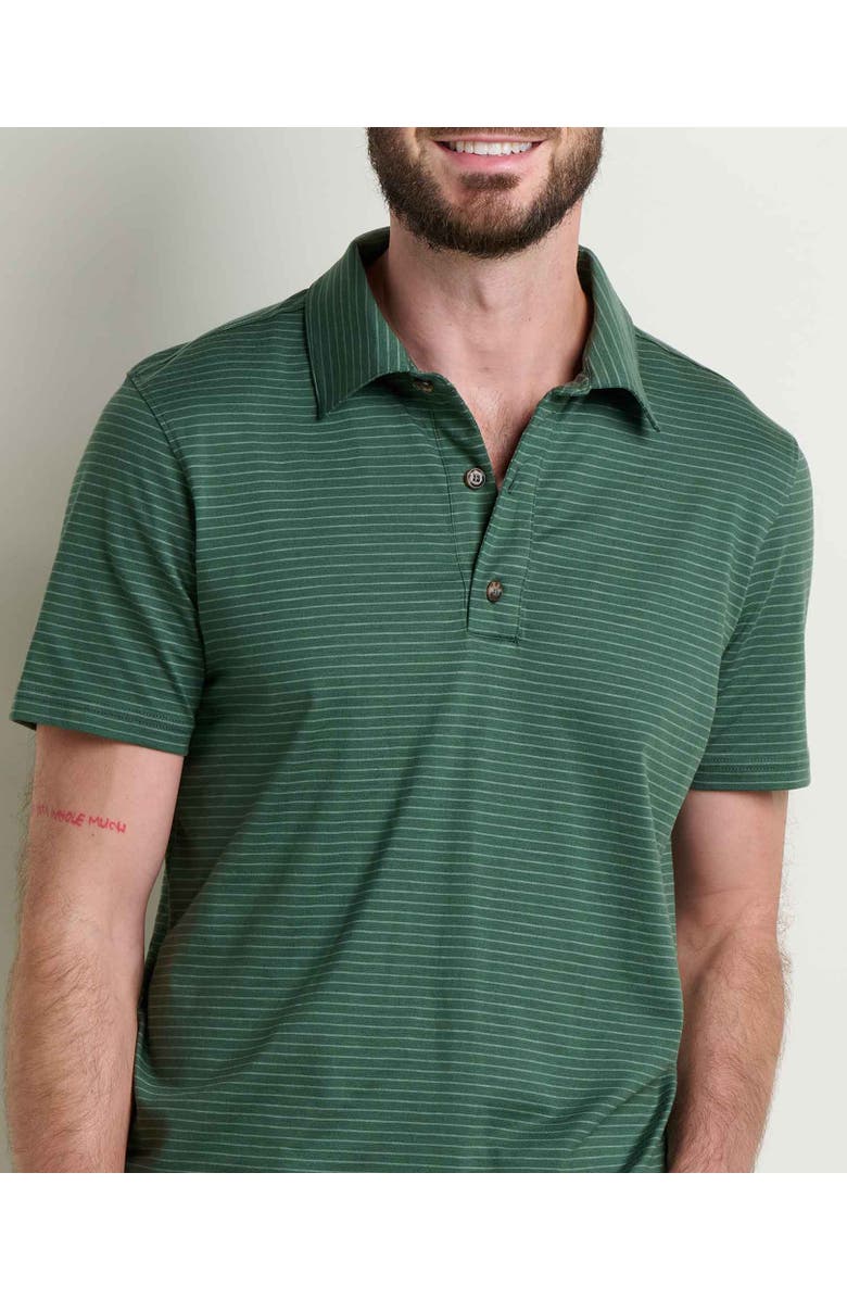 Toad & Co Tempo Polo, Alternate, color, Cilantro Pattern