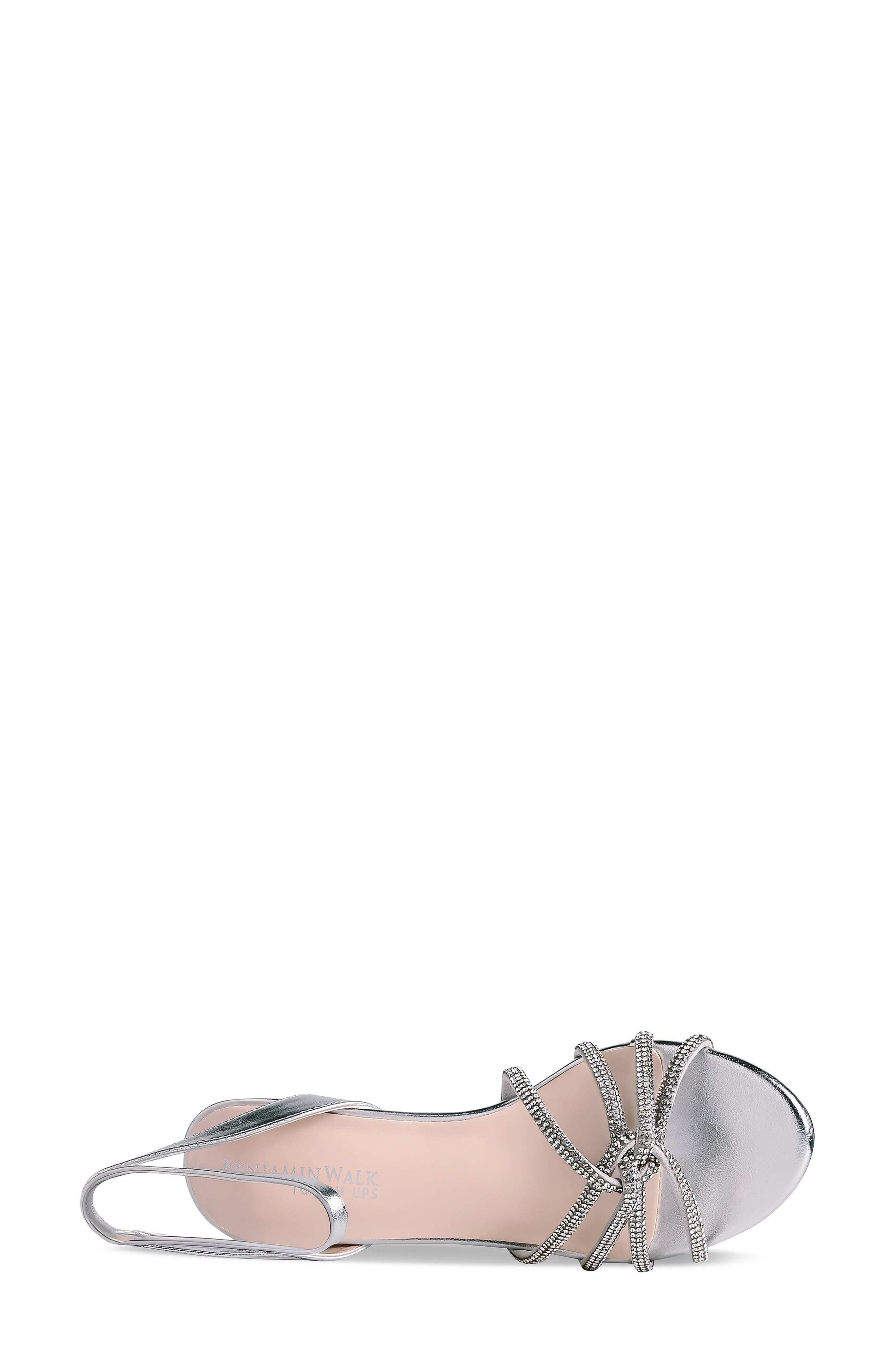 Touch Ups Tamera Ankle Strap Sandal, Alternate, color, Silver
