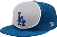 New Era Men's New Era Royal/Gray Los Angeles Dodgers Retro Split Corduroy Snapback Hat