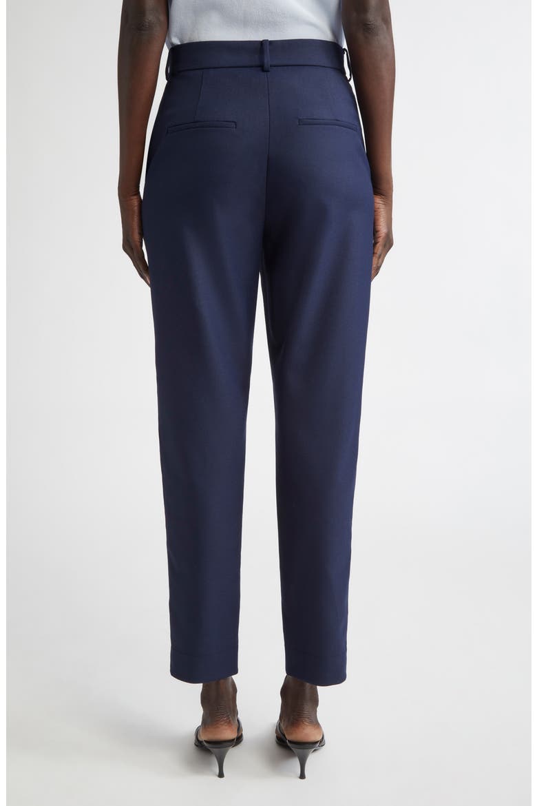 Morgan Stretch Gabardine Ankle Pants, Alternate, color, NAVY