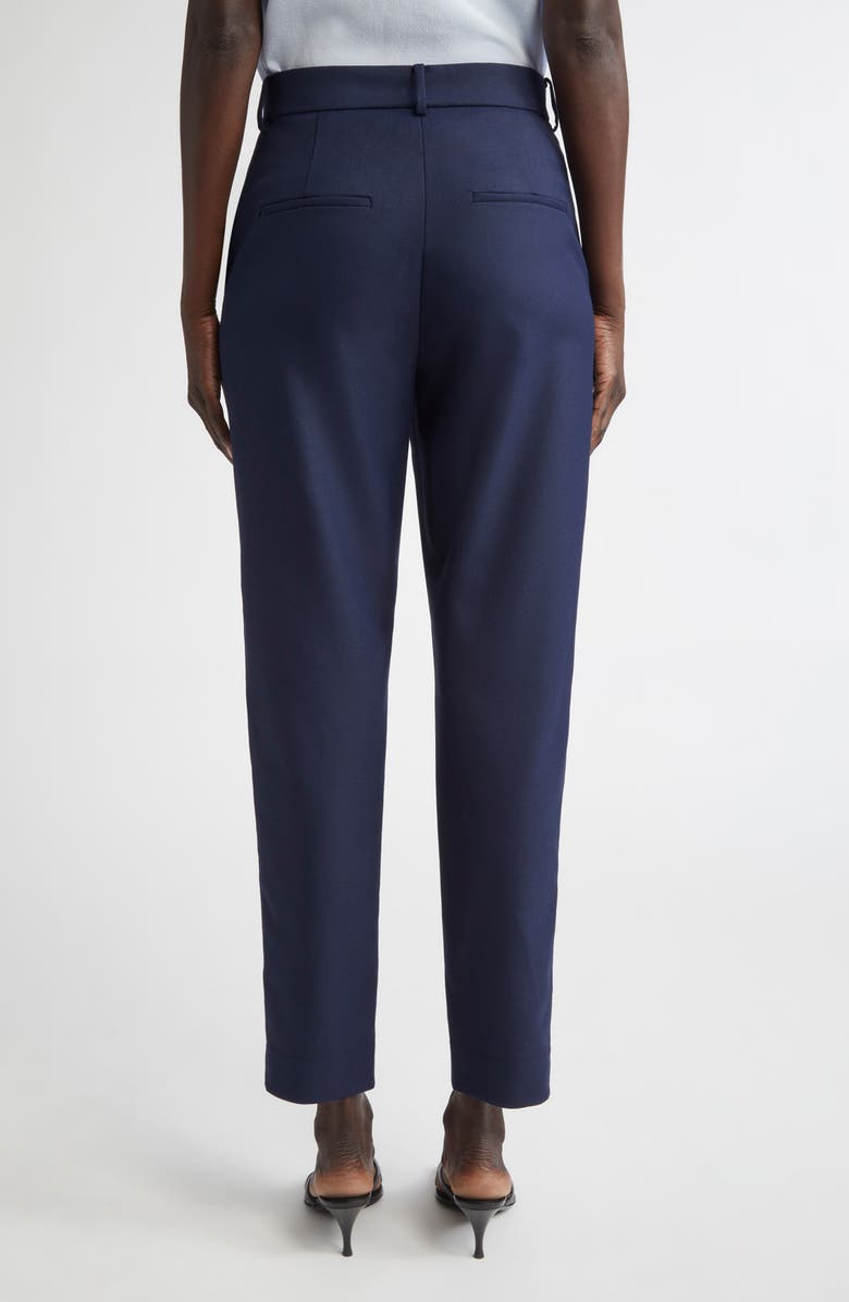 ST. JOHN Morgan Stretch Gabardine Ankle Pants, Alternate, color, Navy