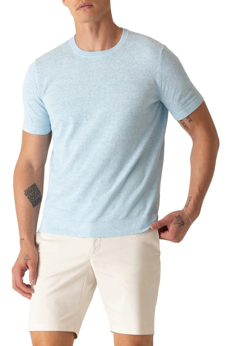 DEKE Modern Knit T-Shirt, Main, color, Ice Water