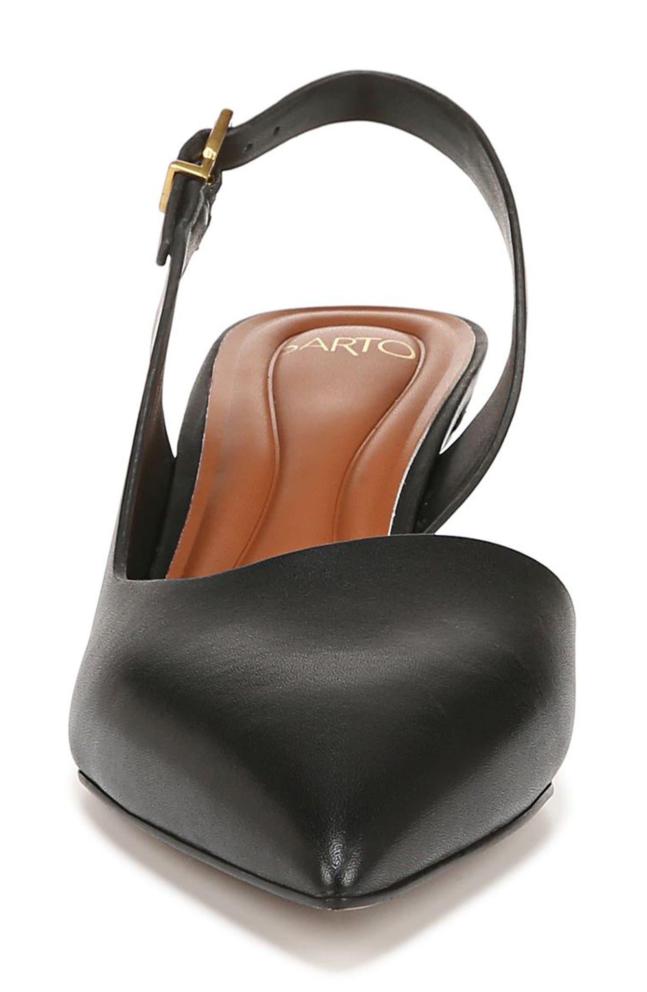 SARTO by Franco Sarto Kimberly Half d'Orsay Pointed Toe Kitten Heel Pump, Alternate, color, 