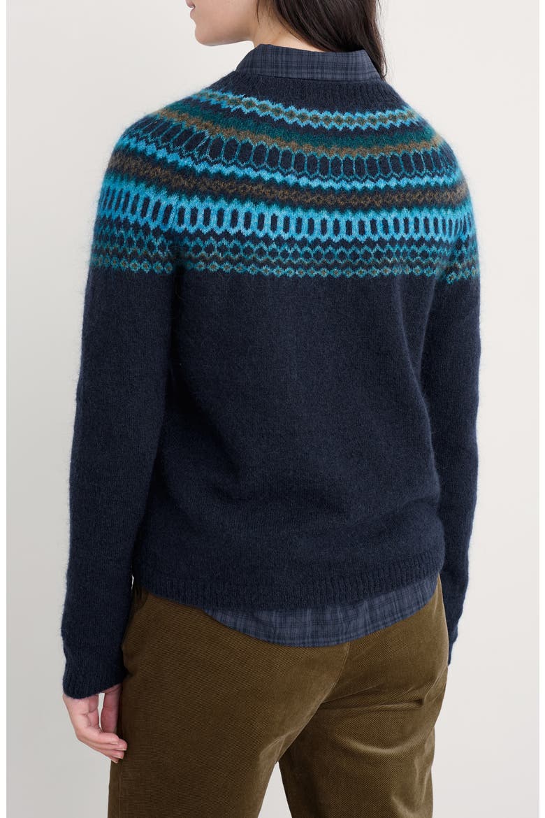 Annik Fair Isle Wool & Mohair Blend Sweater, Alternate, color, KNIT MODERNIST CYAN MULTI