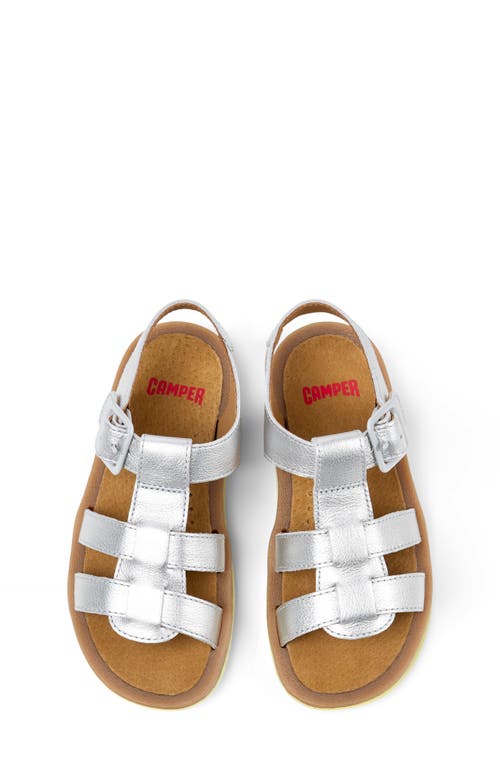 Camper Kids' Bicho Sandal In Silver