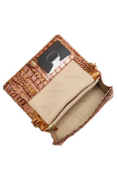 Brahmin Minuette Croc Embossed Leather Crossbody Bag