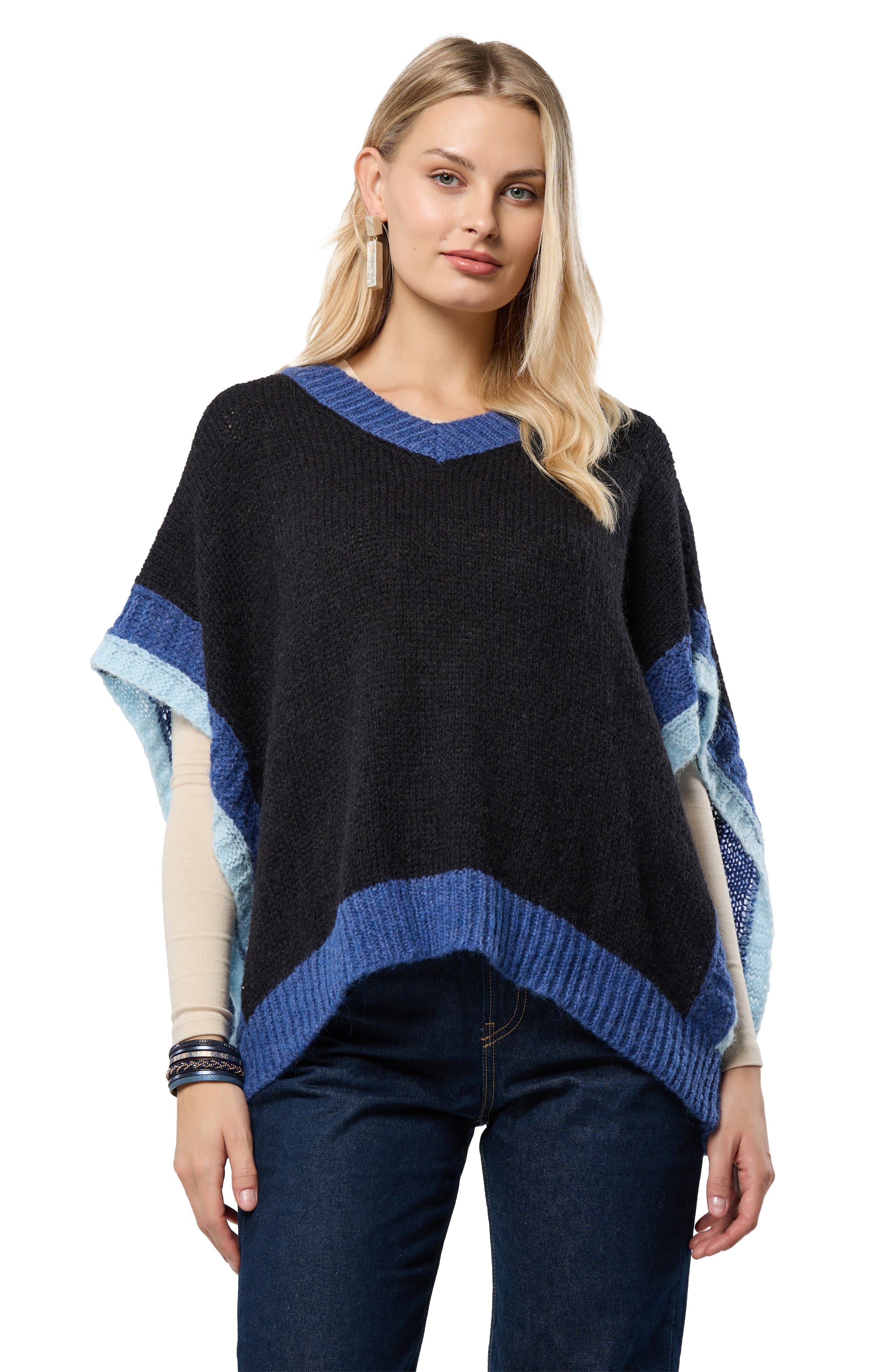 Striped V-Neck Sweater - image 2