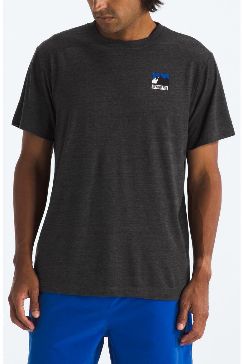 Mountain Logo T-Shirt, Main, color, TNF DARK GREY WHITE HEATHER